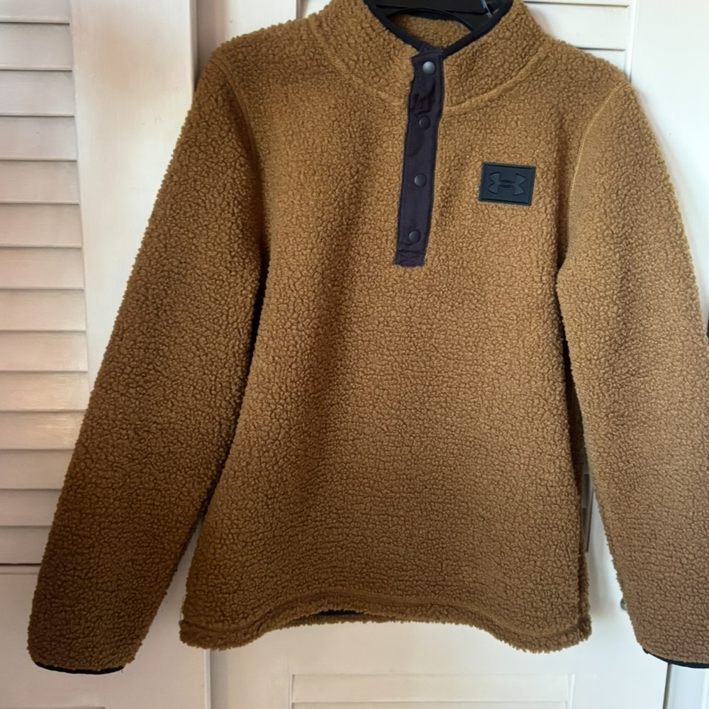 Kid’s Under Armour Tan Fleece Pullover
